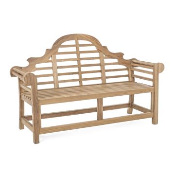 Banca pentru gradina Veradero, Bizzotto, 150 x 63 x 104 cm, 100% lemn de tec, natural