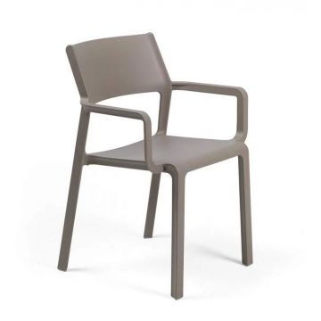 Scaun exterior Nardi Trill Armchair cu brate  tortora