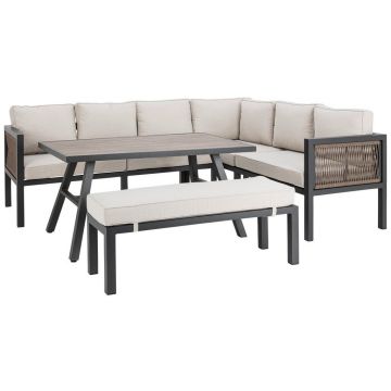 SET LOUNGE 16 piese 242/195 cm