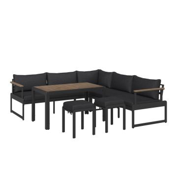 SET LOUNGE 17 piese 228/228 cm