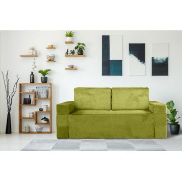 Canapea multifunctionala Smart 2 in 1, 177x80x70 cm, Lime